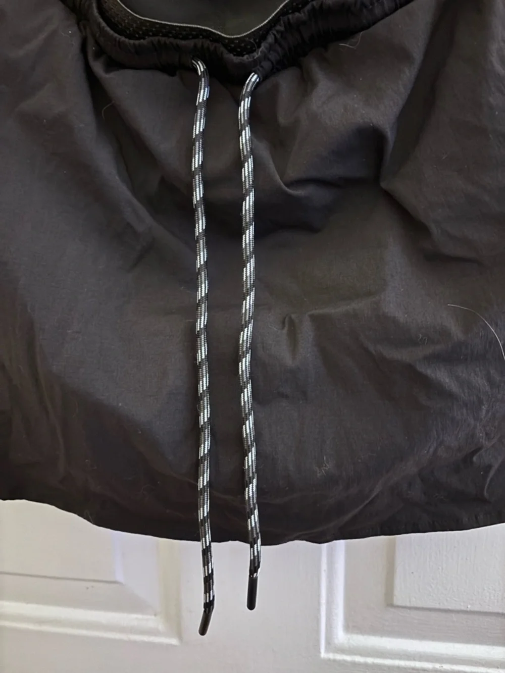 Casual Drawstring Skort in Black. Nylon/spandex Blend. - Picture 7 of 13